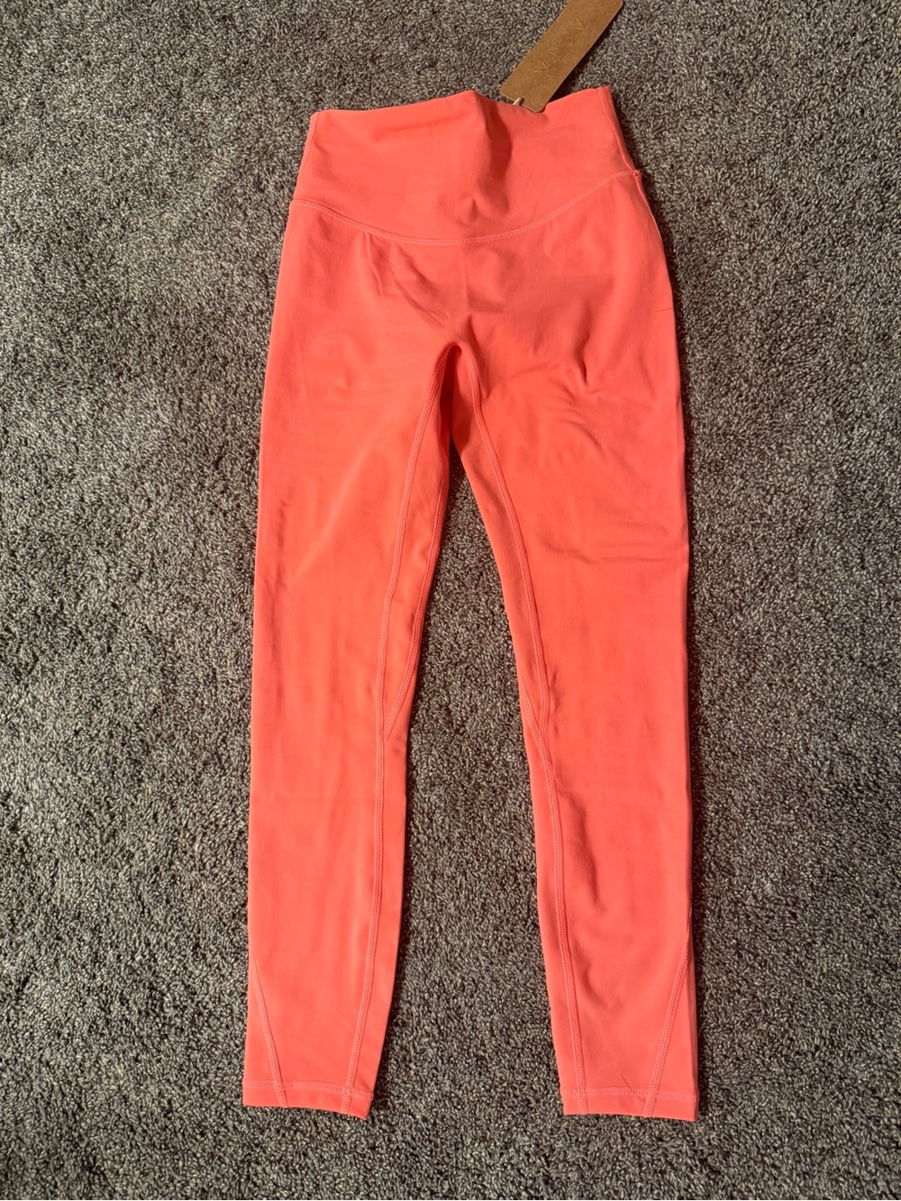 High-Waist Coral Leggings - Stretch Activewear